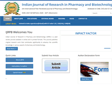 Tablet Screenshot of ijrpb.com